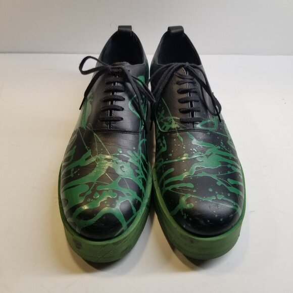 Comme des Garcons SS17 green Runway Paint splatter derby Size: US 10, 27 EU REI main image 8
